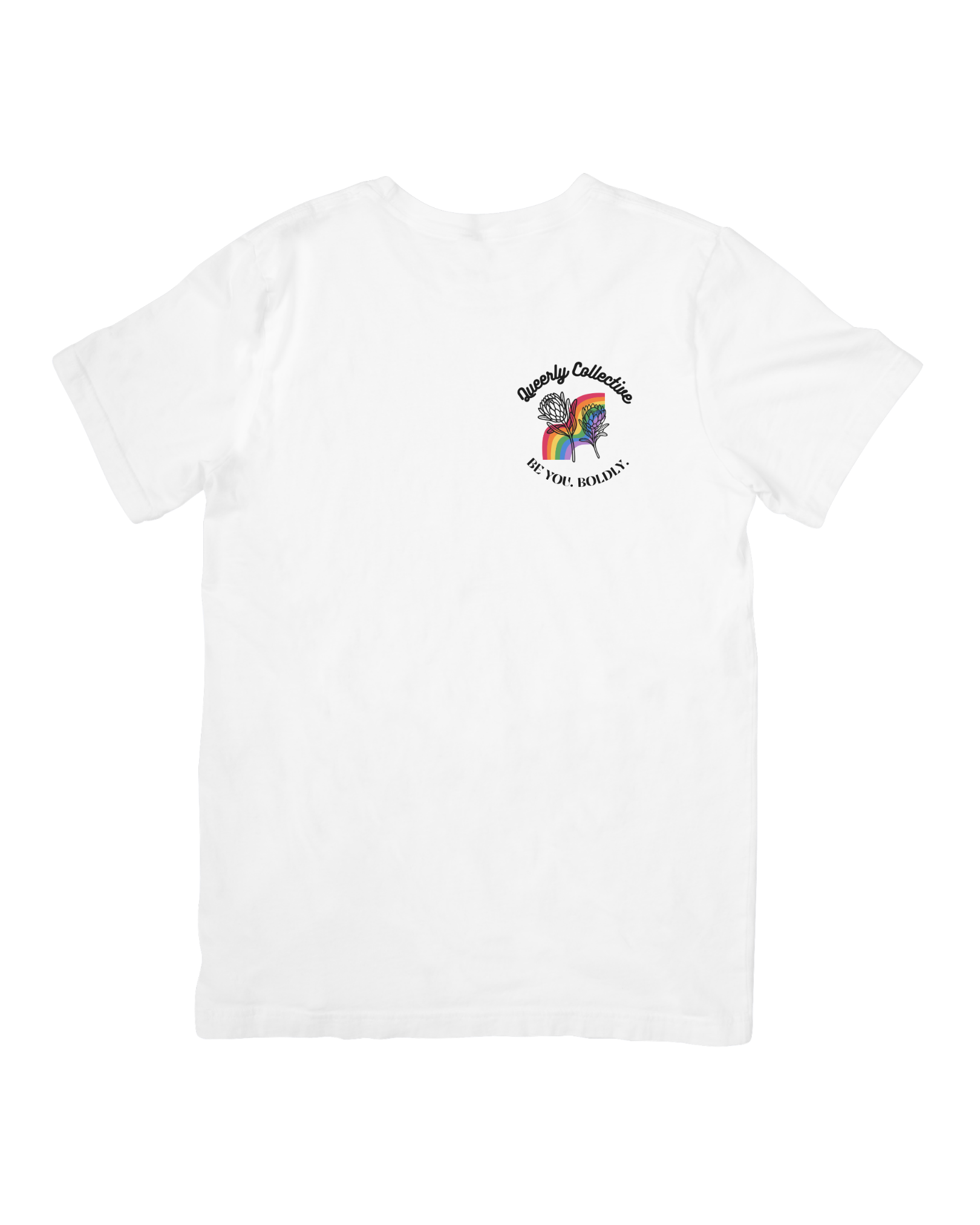 QC Signature  White Tee | 100% Cotton